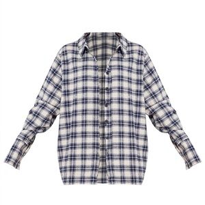 Black & navy flannel